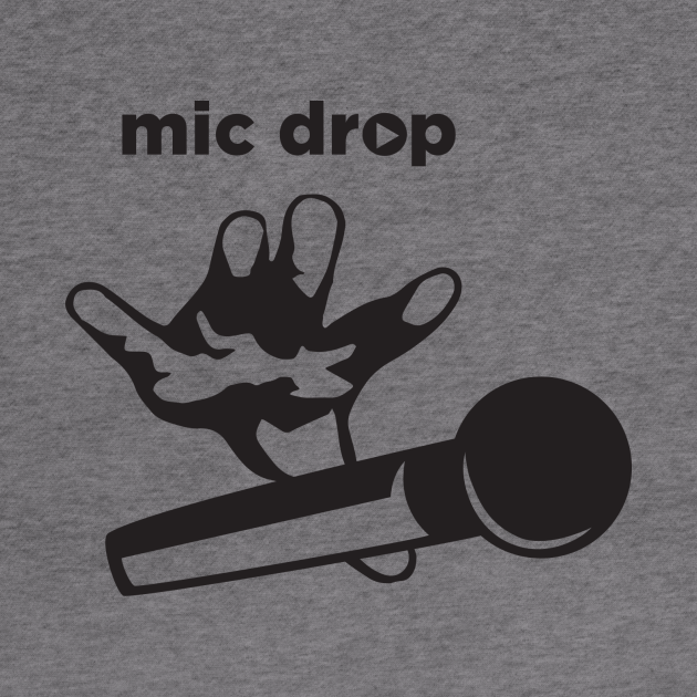 Mic Drop Comedy Hoodie TeePublic